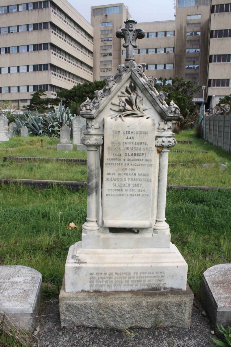 SMIT  Johannes Franciscus Slabber 1864-1934 &amp; Maria Johanna SLABBER 1868-1917