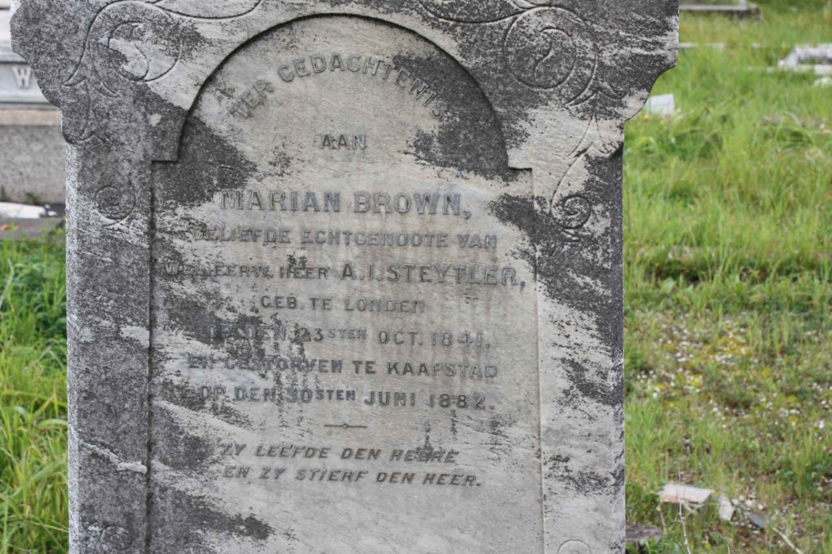 STEYTLER Marian Brown 1841-1882