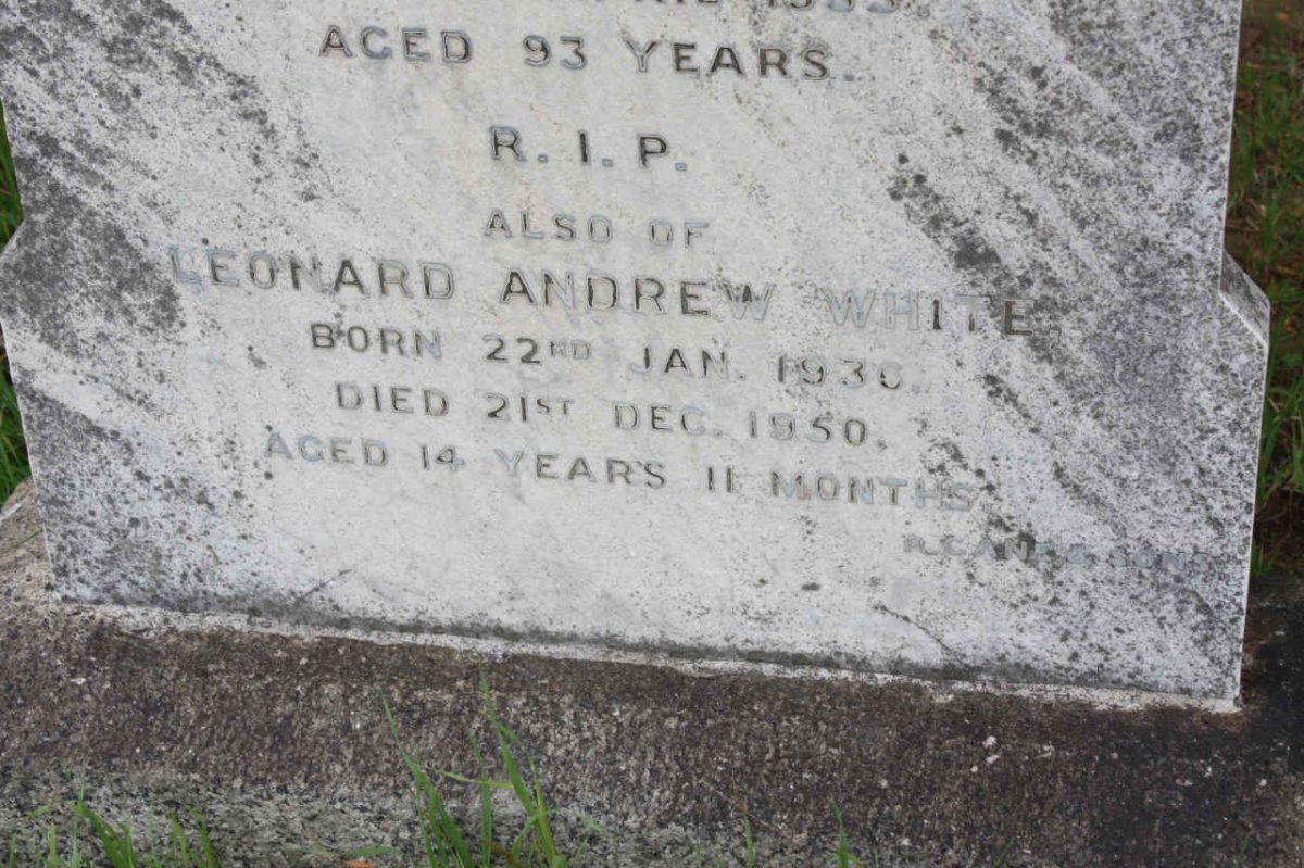 WHITE Leonard Andrew 1930-1950