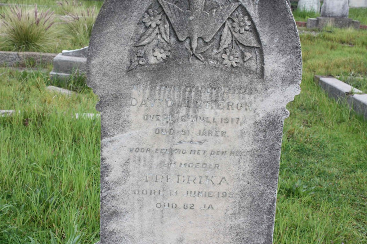 THERON David J. -1917 &amp; Fredrika -1955