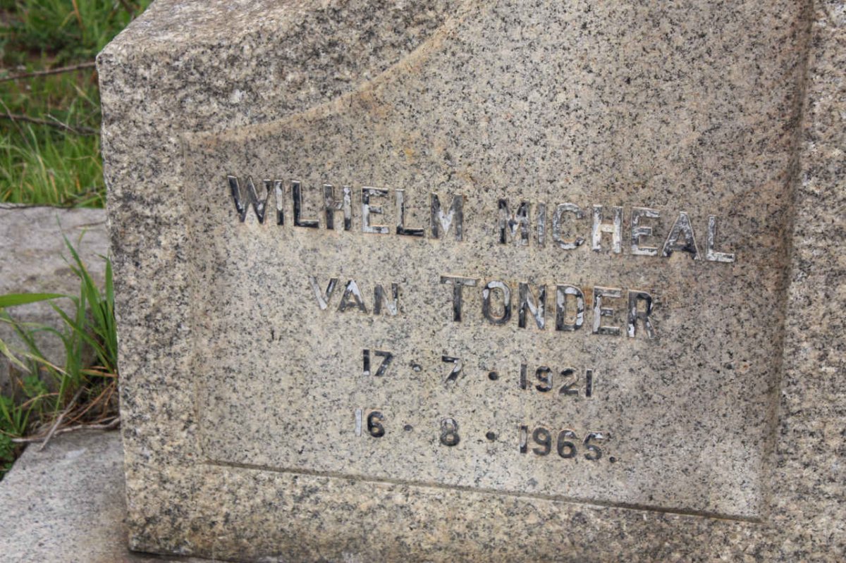 TONDER Wilhelm Micheal, van 1921-1965