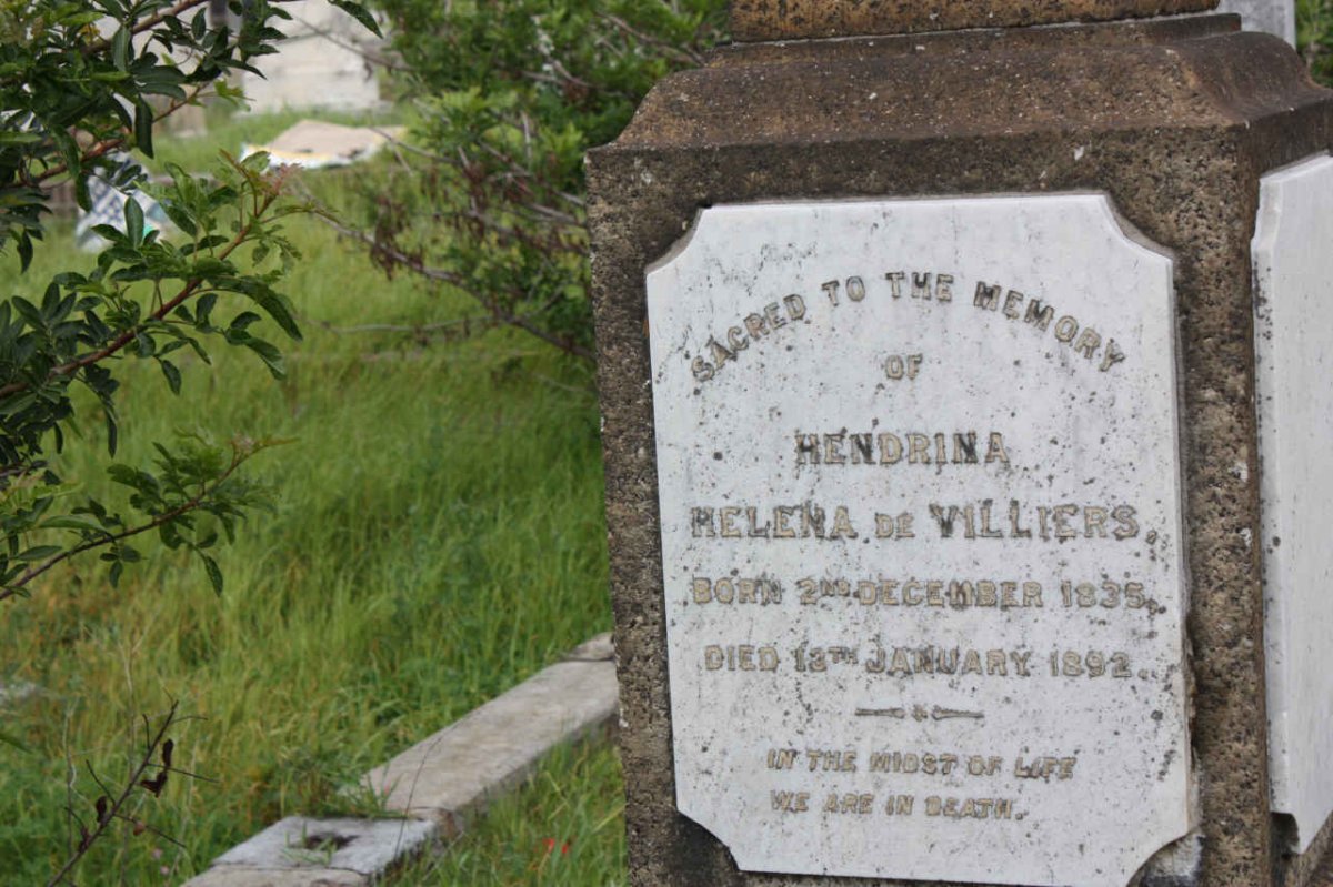 VILLIERS Hendrina Helena, de 1835-1892