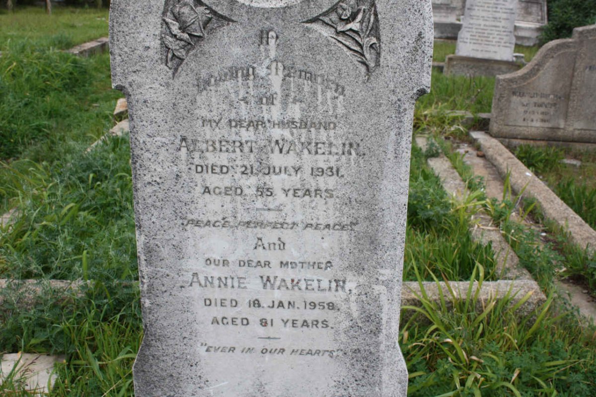 WAKELIN Albert -1931 &amp; Annie -1958