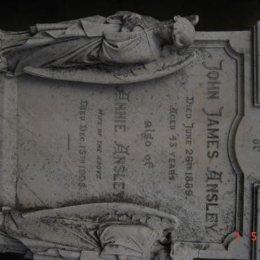 ANSLEY John James -1889 &amp; Annie -1903