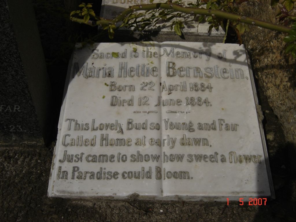 BERNSTEIN Maria Hettie 1884-1884