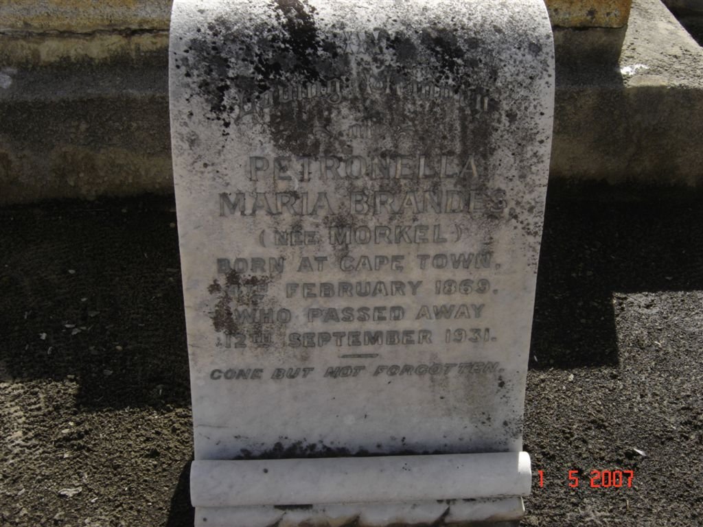 BRANDES Petronella Maria nee MORKEL 1869-1931