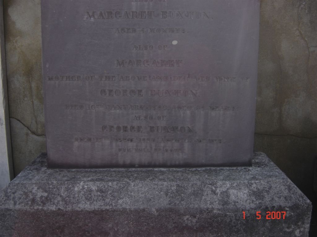 BUXTON George &amp; Margaret :: BUXTON Margaret :: BUXTON  George