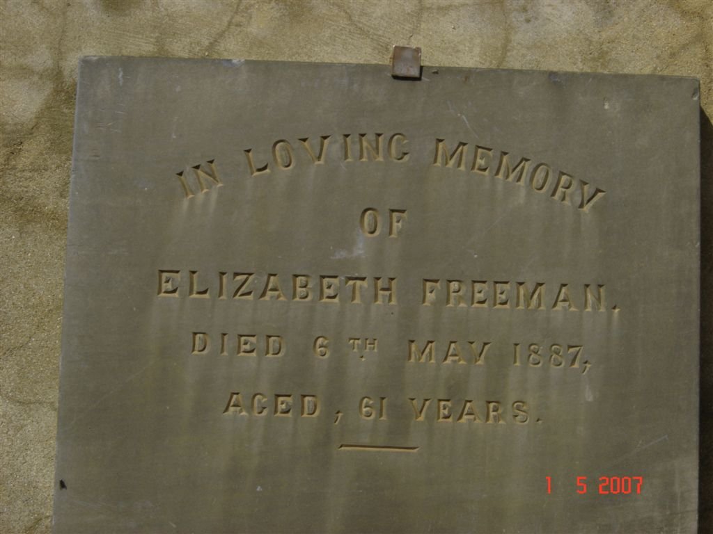FREEMAN Elizabeth -1887