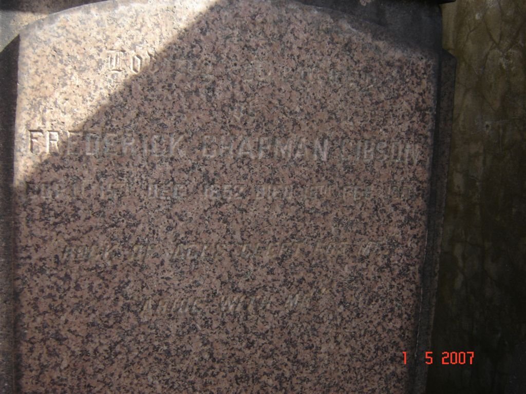 GIBSON Frederick Chapman 1862-