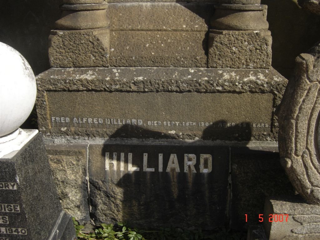 HILLIARD Fred Alfred -1901