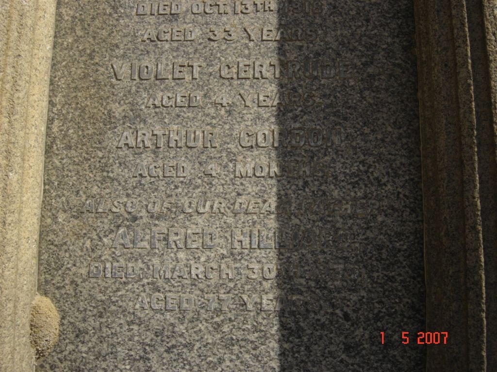 HILLIARD Violet :: HILLIARD Arthur Gordon :: HILLIARD Alfred -??