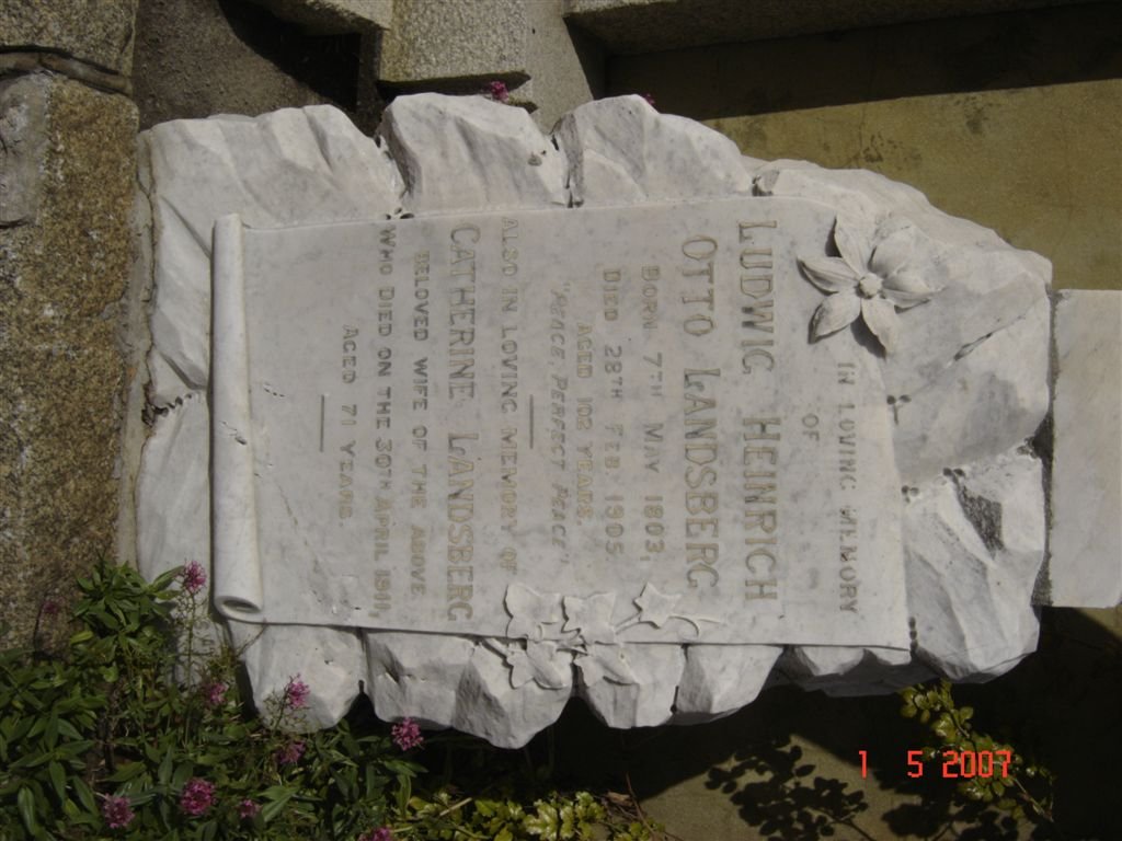 LANDSBERG Ludwig Heinrich Otto 1803-1905 &amp; Catherine -1911