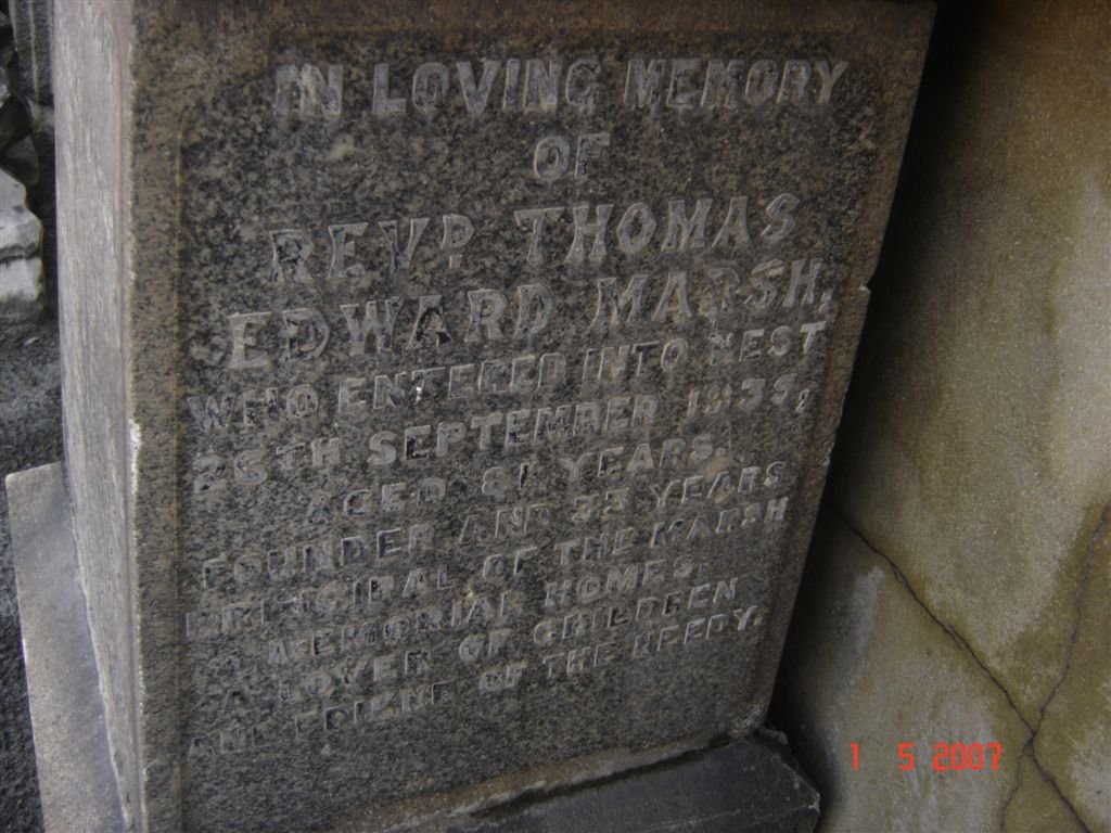 MARSH Thomas Edward -1935