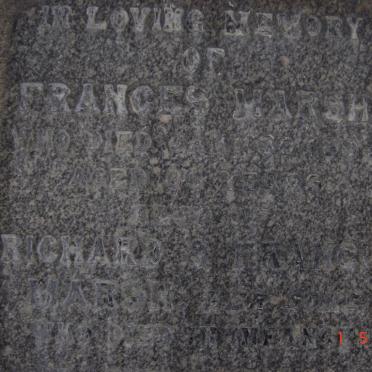 MARSH Frances -1899, MARSH Richard, MARSH Francis
