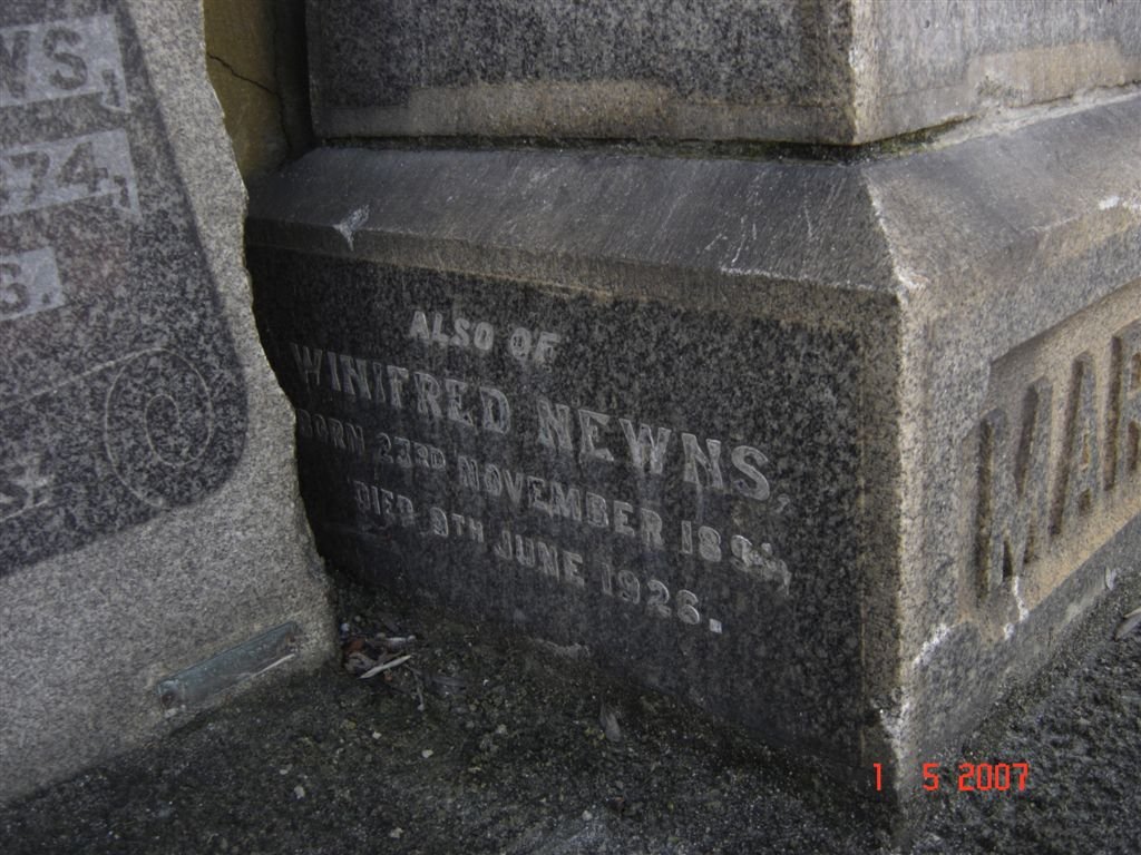 NEWNS Winifred 189?-1926
