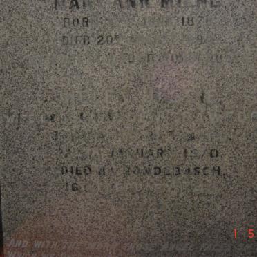 McGREGOR Mary Ann Milne 1878-1890, CRAWFORD Helen Jessie nee McGREGOR 1870-1948