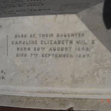 MILLS Caroline Elizabeth 1849-1897