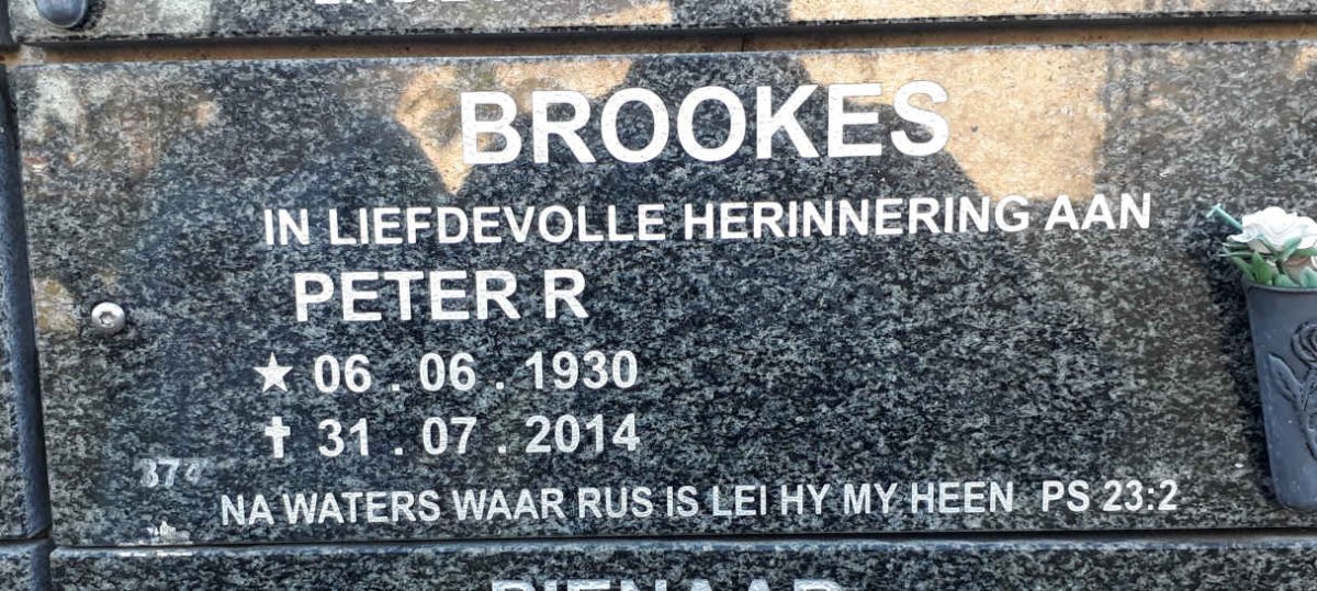 BROOKES Peter R. 1930-2014