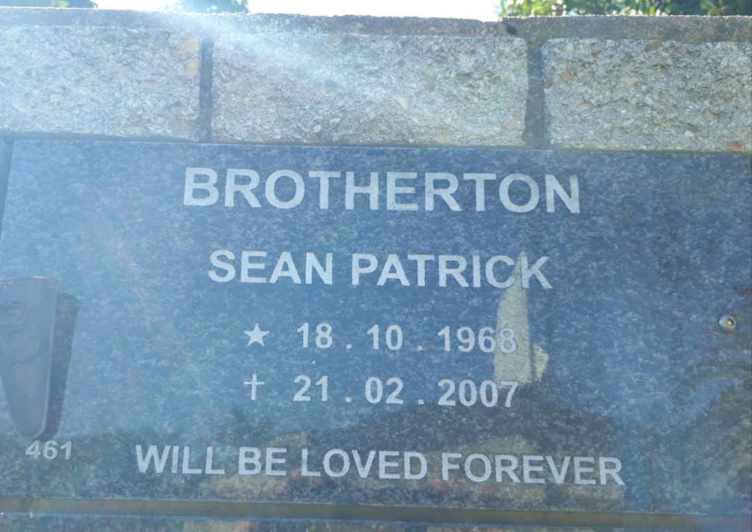 BROTHERTON Sean Patrick 1968-2007