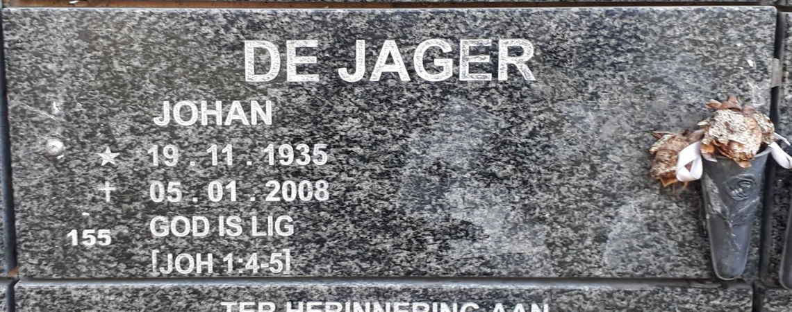 JAGER Johan, de 1935-2008