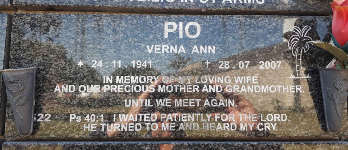 PIO Verna Ann 1941-2007