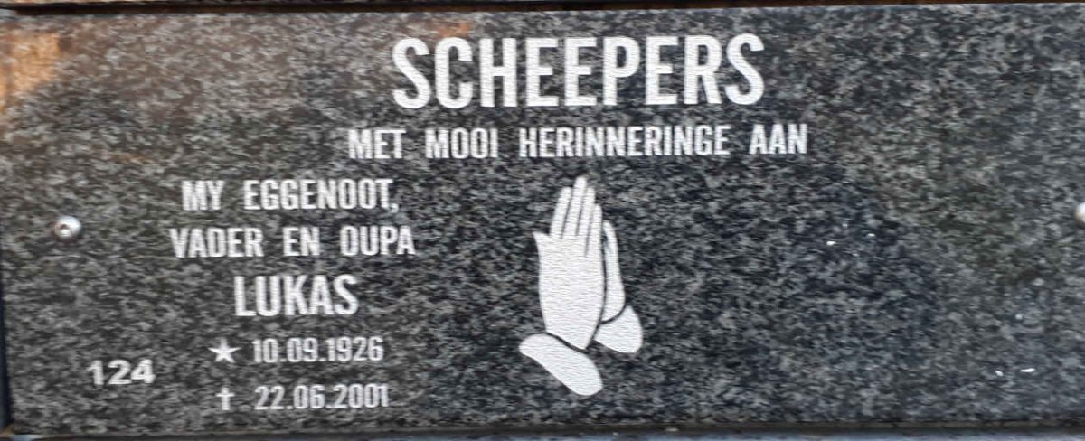 SCHEEPERS Lukas 1926-2001