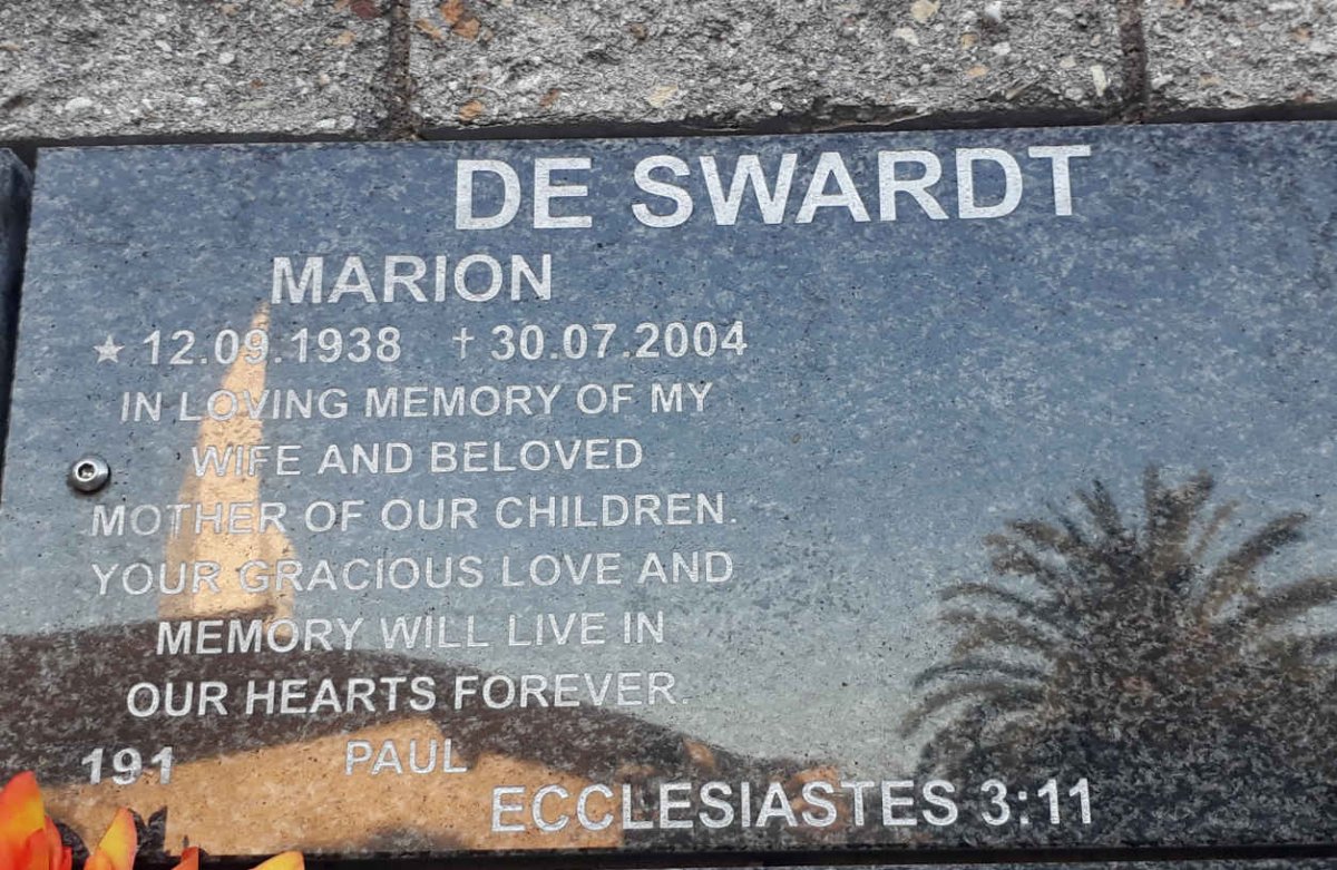 SWARDT Marion, de 1938-2004