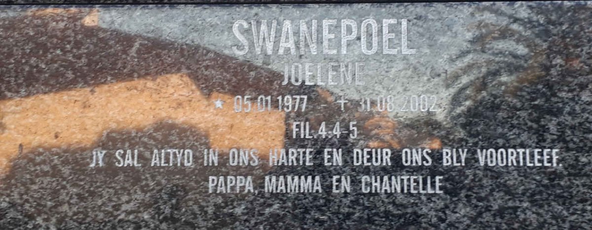 SWANEPOEL Joelene 1977-2002
