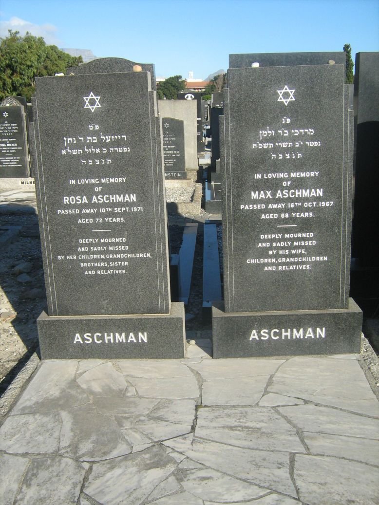 ASCHMAN Max -1967 &amp; Rosa -1971