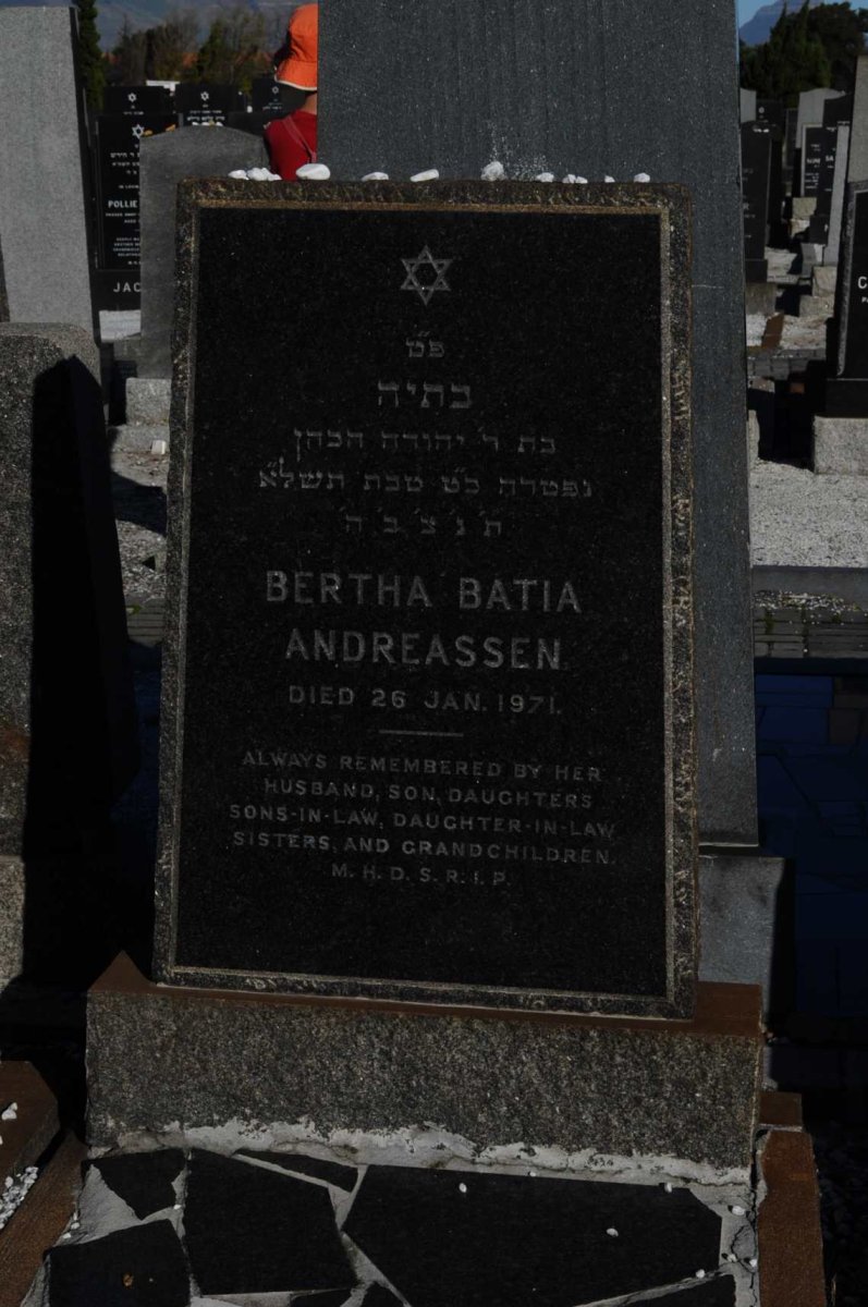 ANDREASSEN Bertha Batia -1971