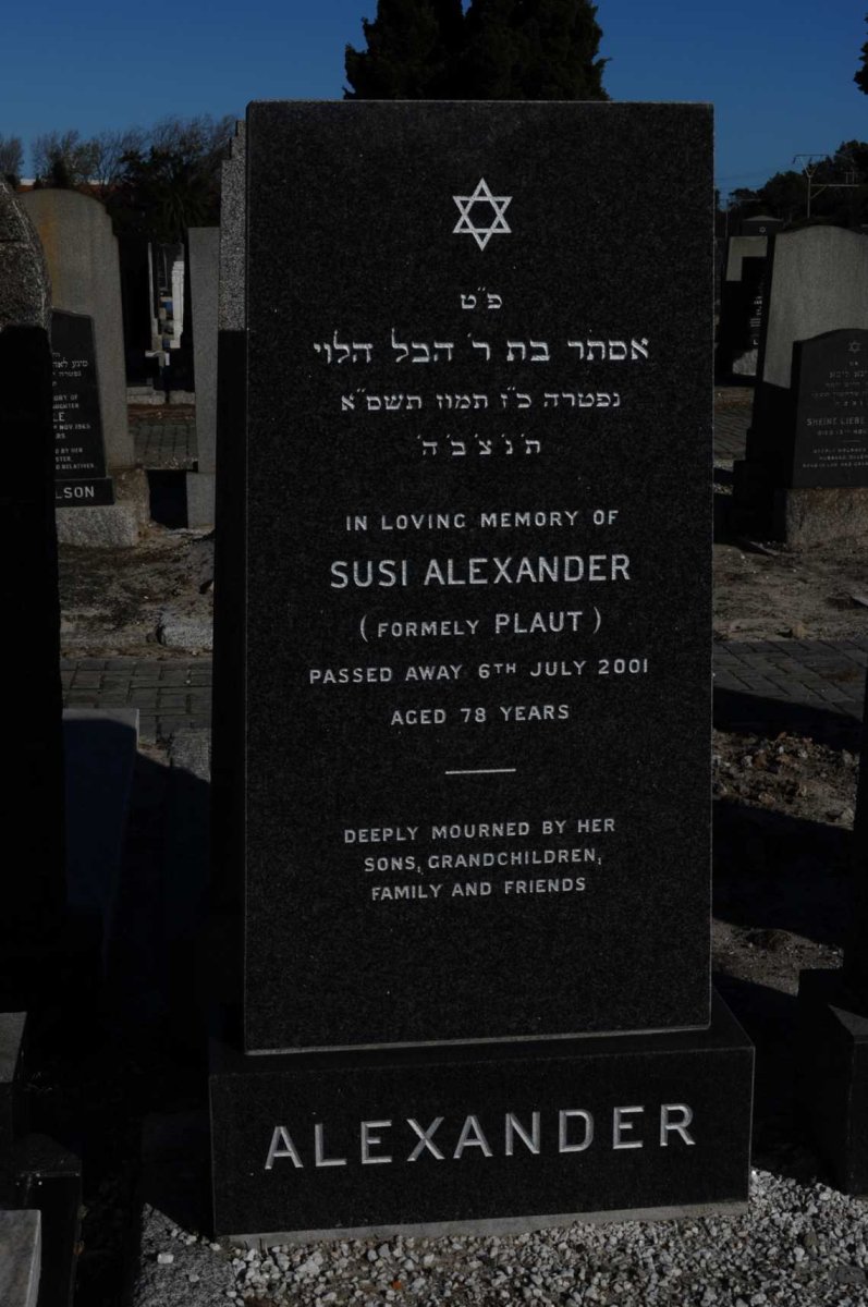 ALEXANDER Susi formerly PLAUT -2001