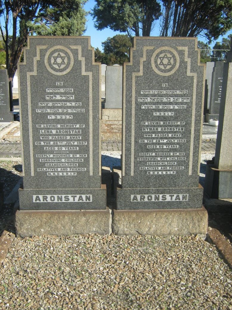 ARONSTAN Hyman -1955 &amp; Lena -1957
