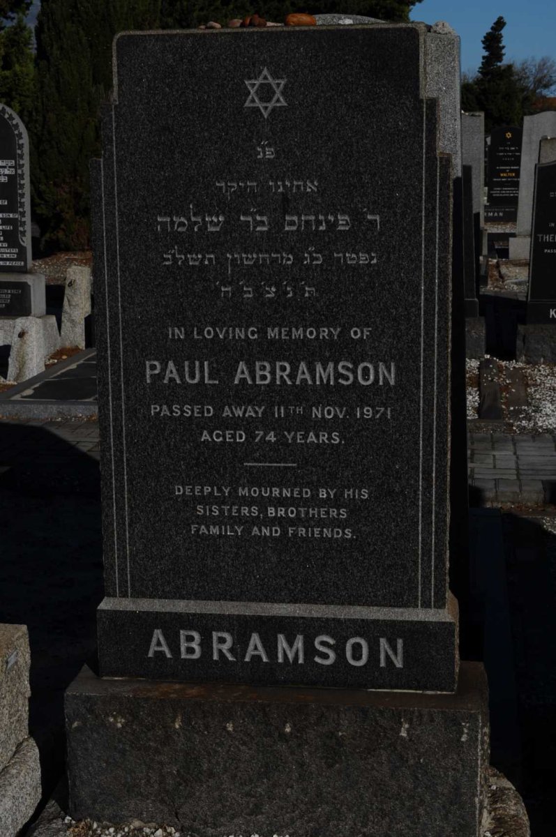 ABRAMSON Paul -1971