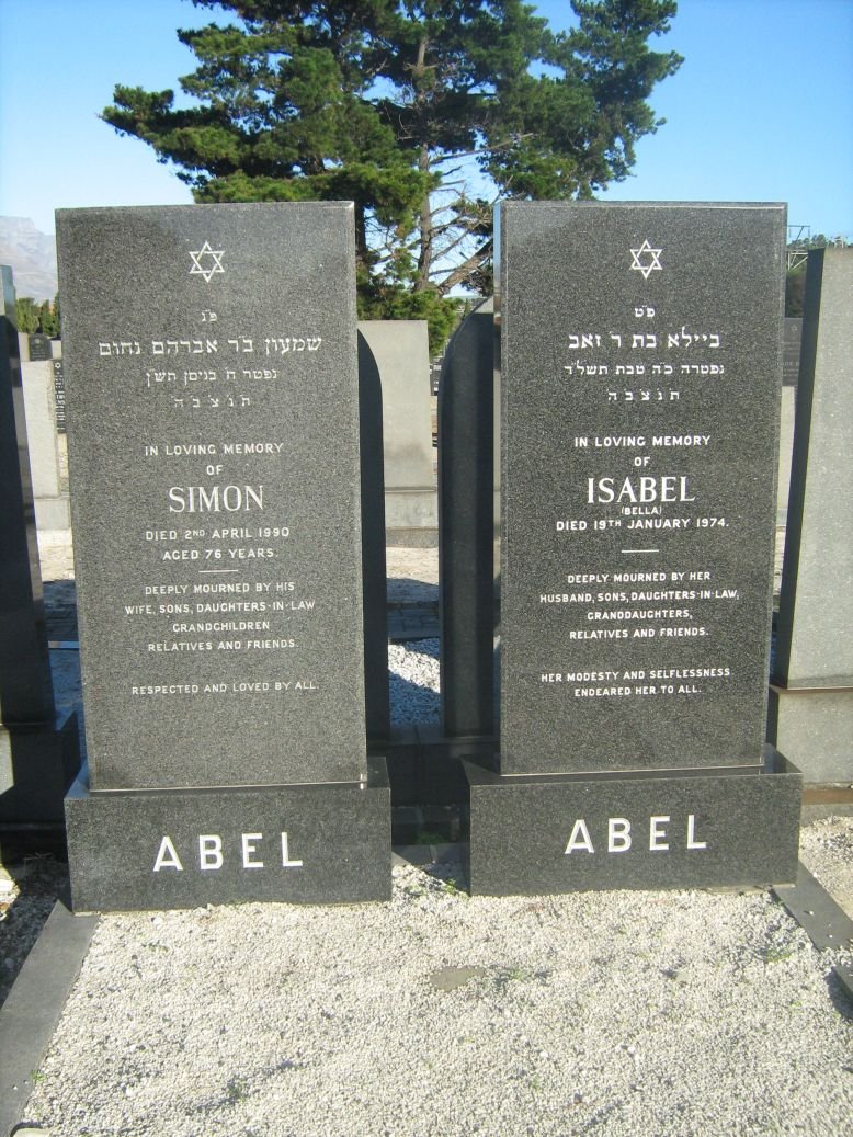 ABEL Simon -1990 &amp; Isabel -1974