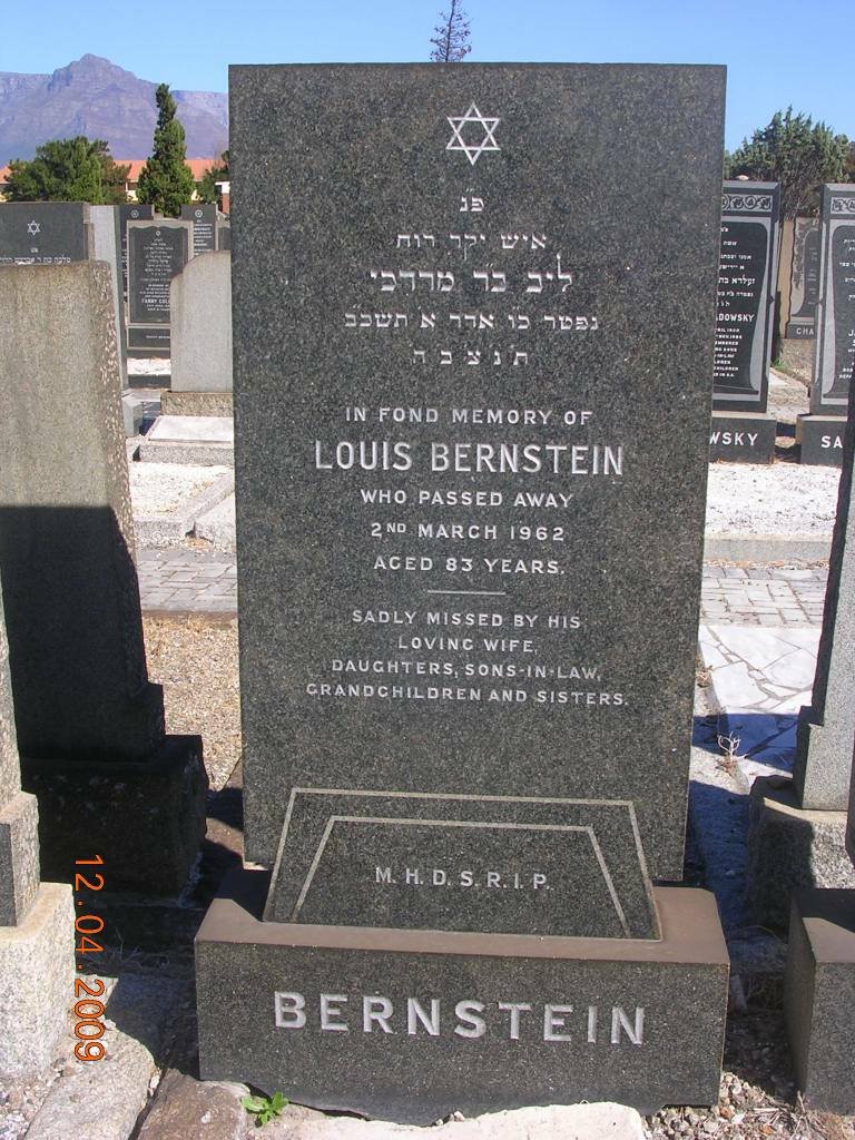 BERNSTEIN Louis -1962
