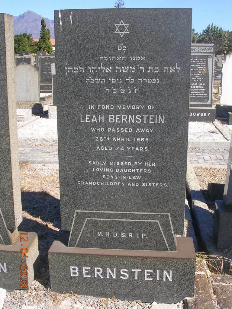 BERNSTEIN Leah -1965