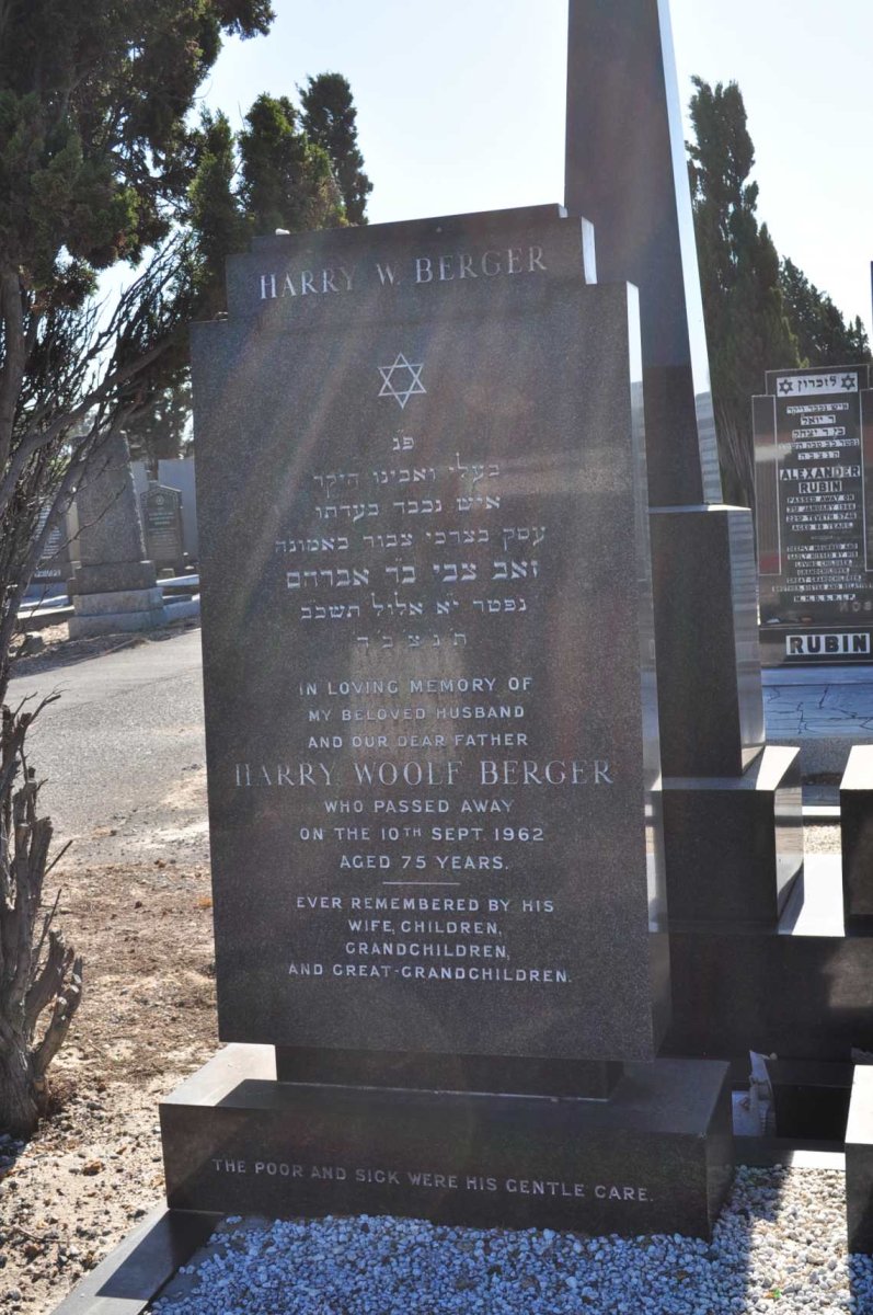 BERGER Harry Woolf -1962