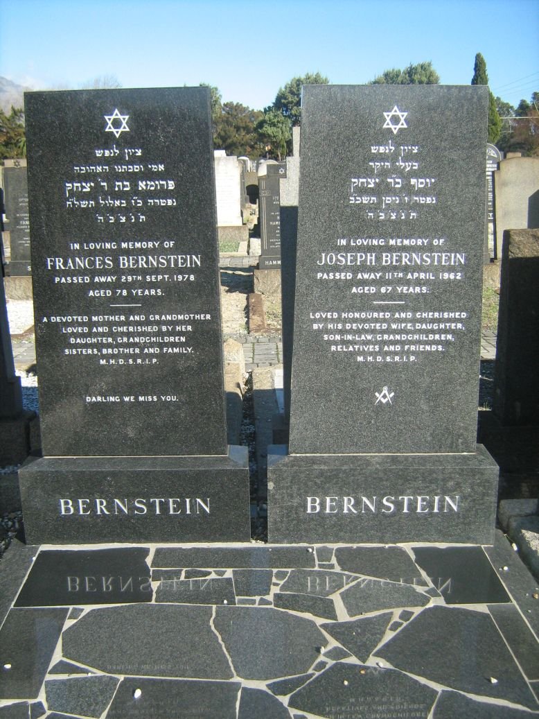 BERNSTEIN Joseph -1962 &amp; Frances -1978