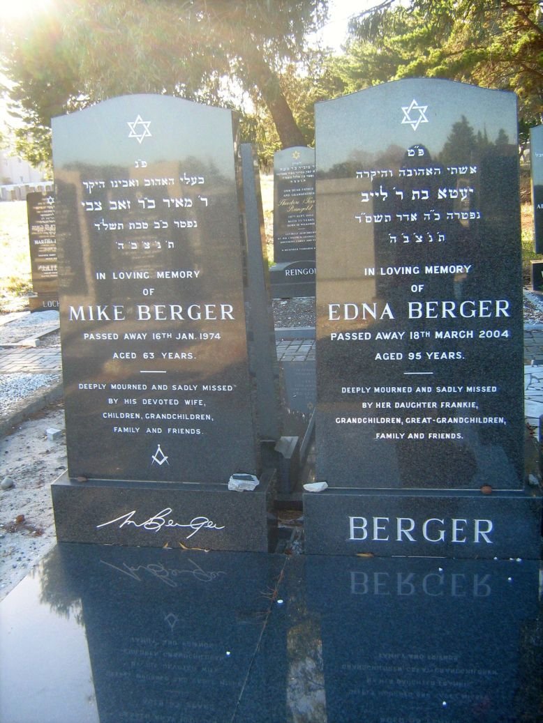 BERGER Mike -1974 &amp; Edna -2004