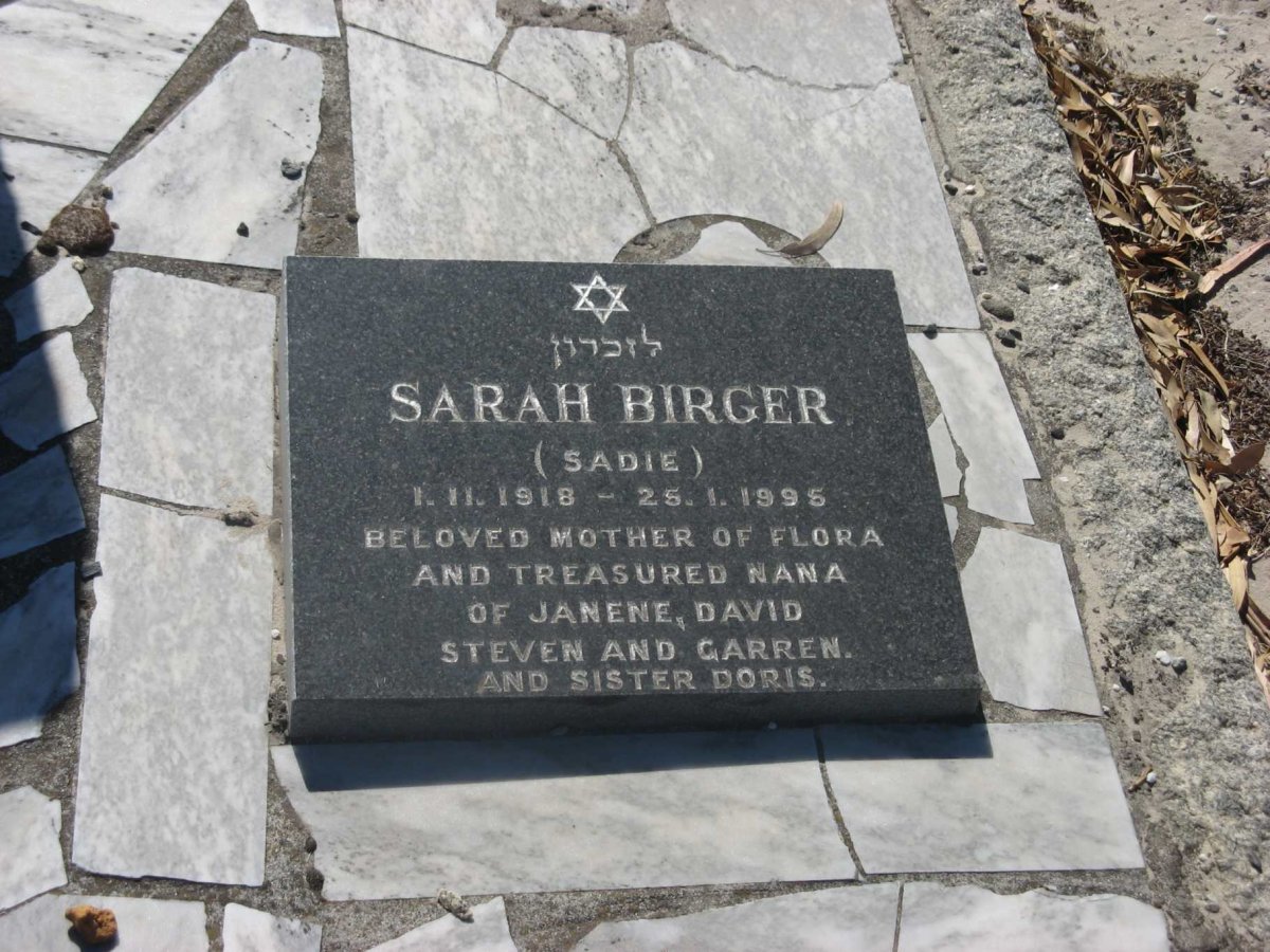 BIRGER Sarah 1918-1995