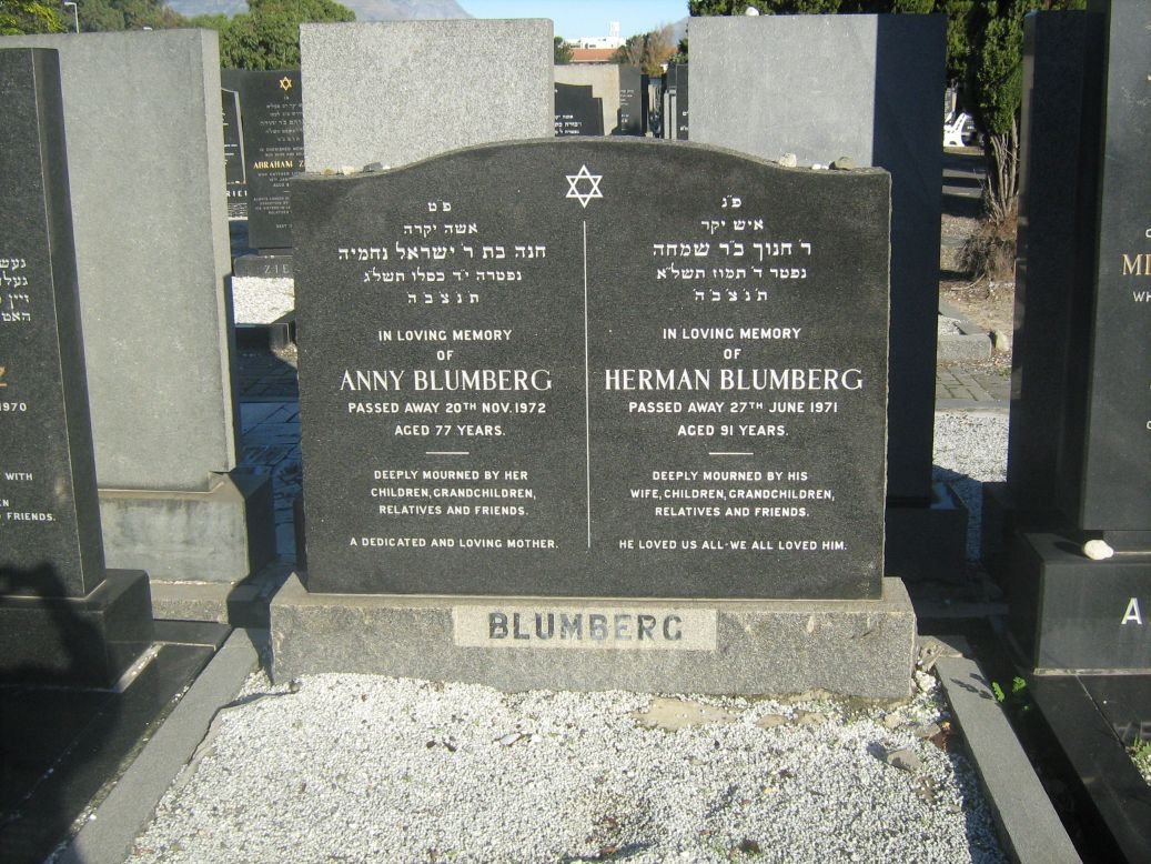 BLUMBERG Herman -1971 &amp; Anny -1972