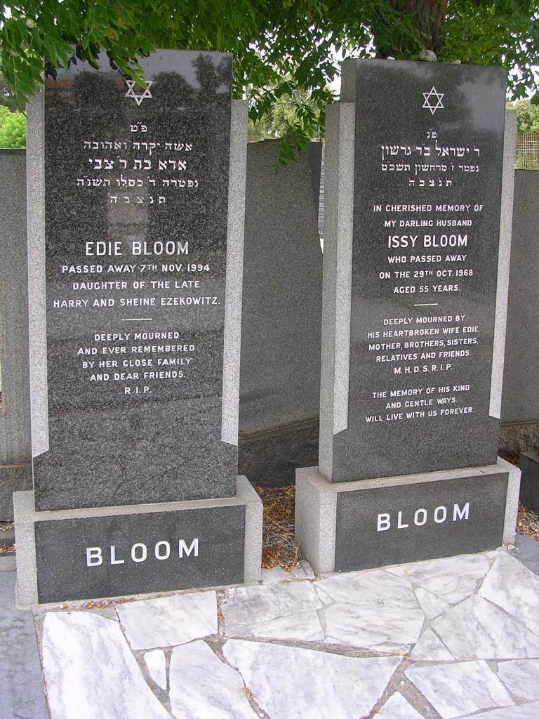 BLOOM Issy -1968 &amp; Edie EZEKOWITZ-1994