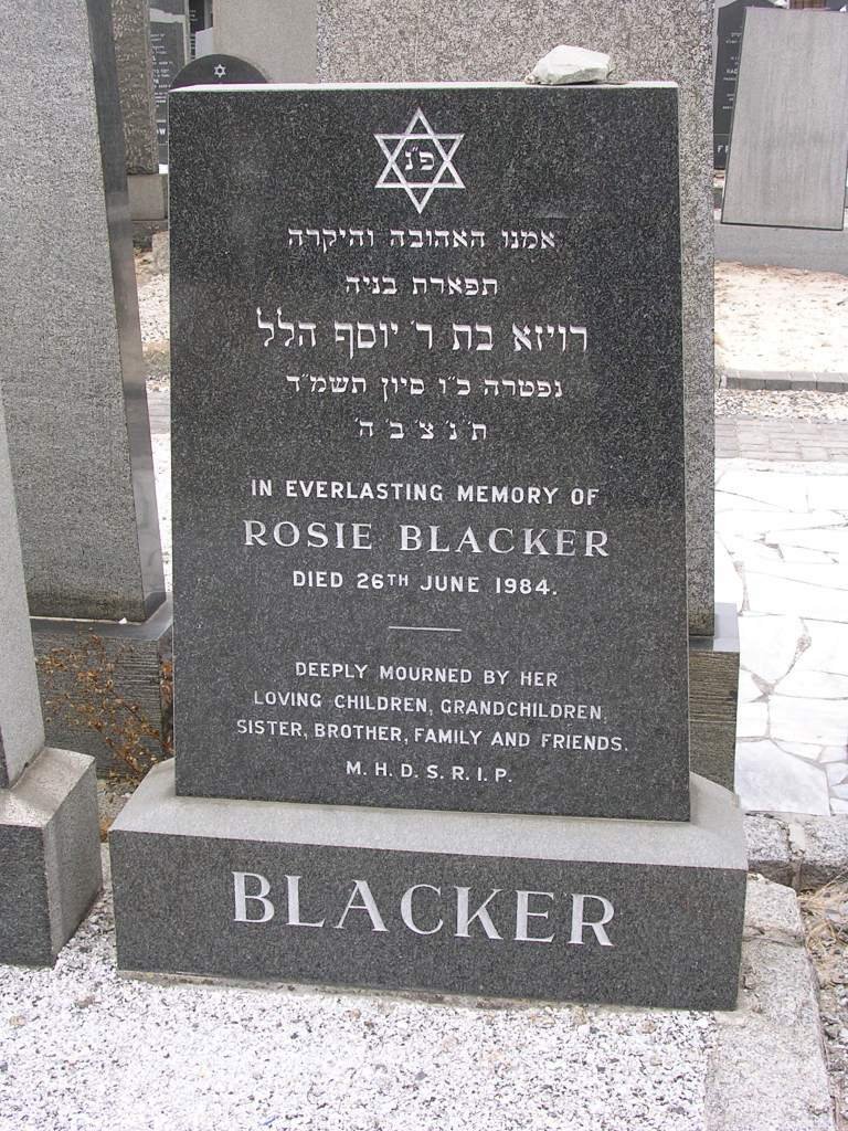 BLACKER Rosie -1984