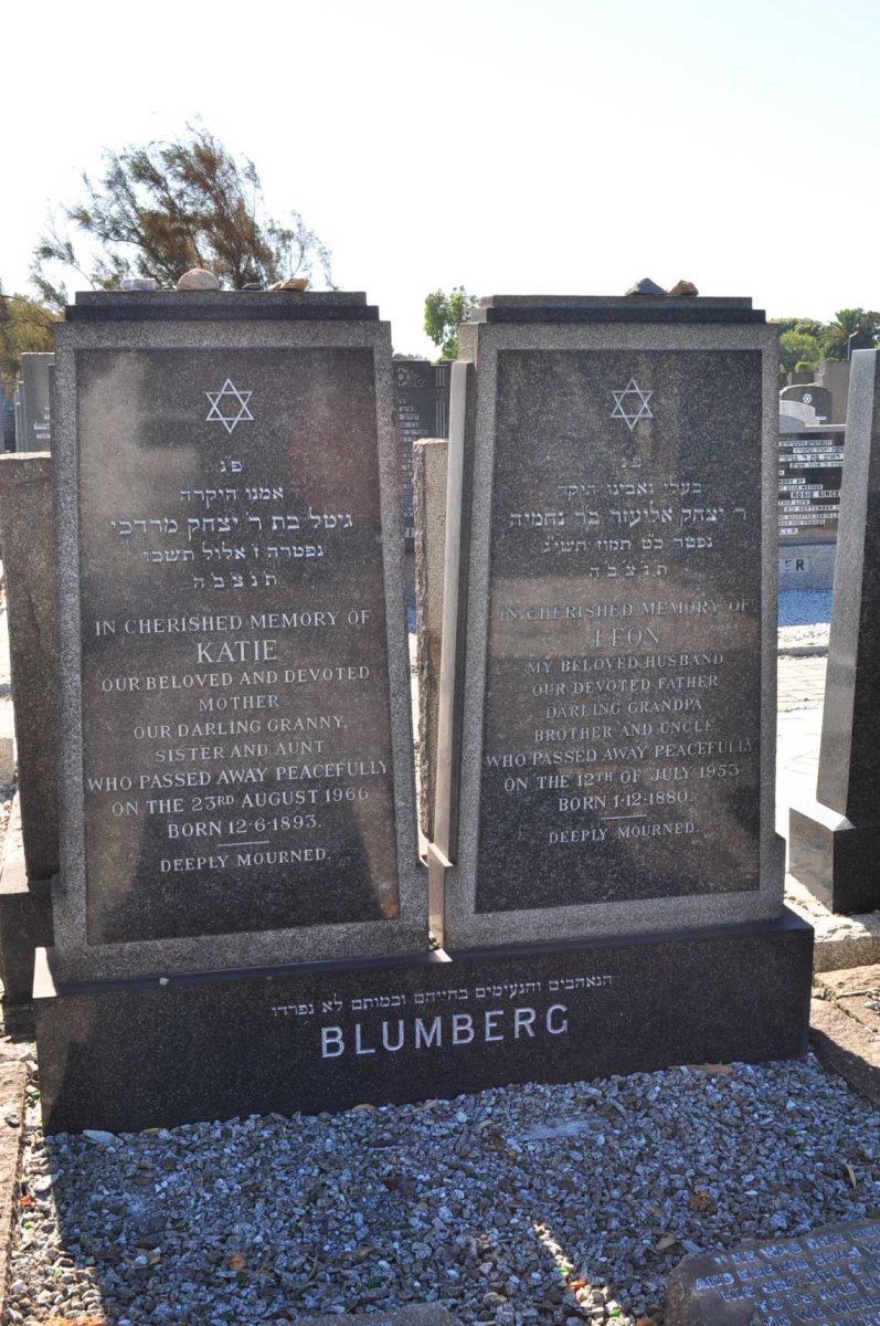 BLUMBERG Leon 1880-1953 &amp; Katie 1893-1966