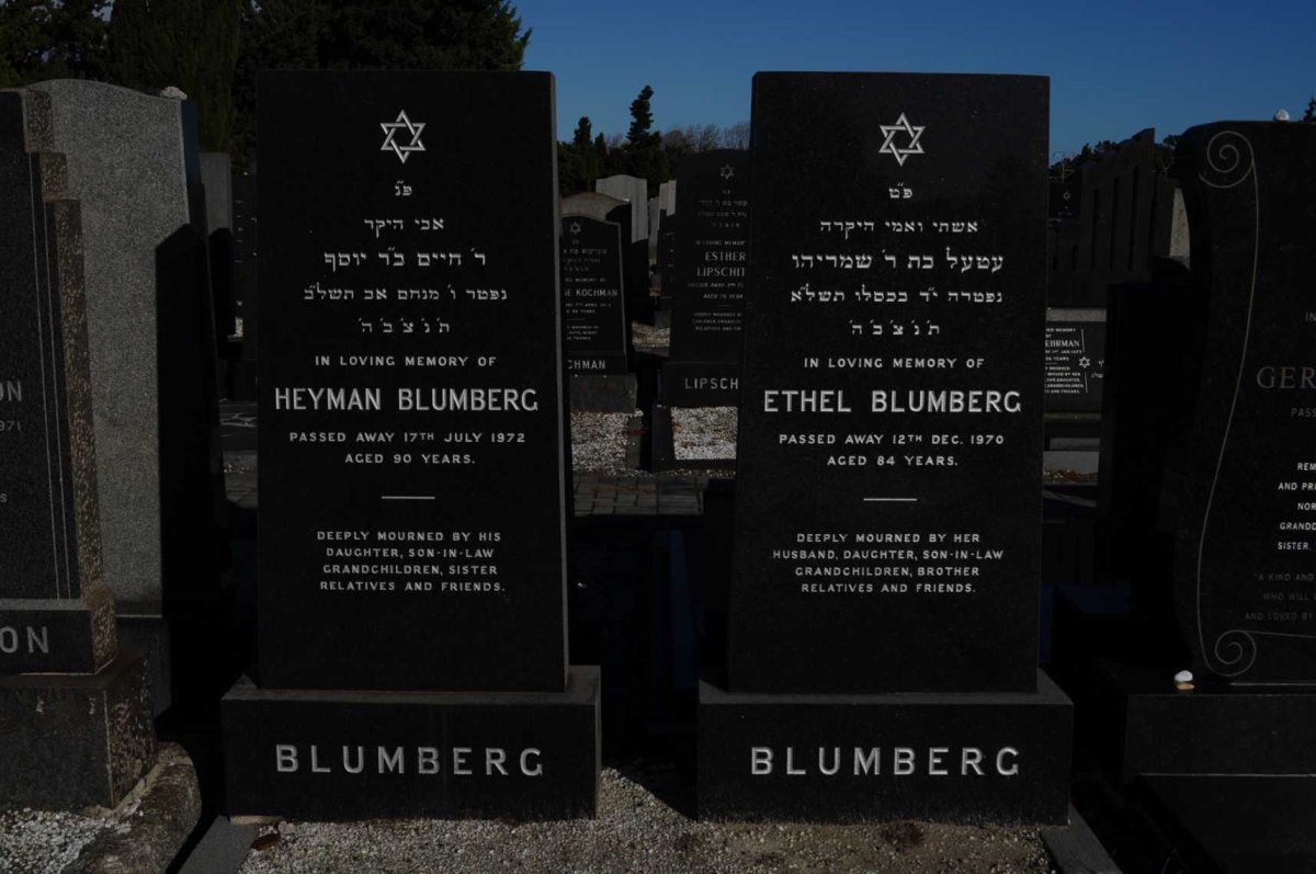 BLUMBERG Heyman -1972 &amp; Ethel -1970