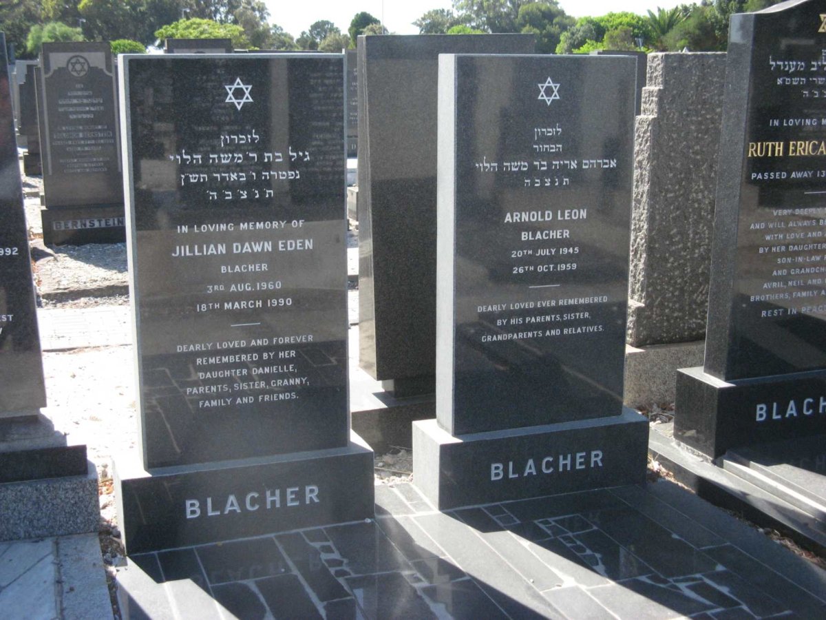 BLACHER Arnold Leon 1945-1959 &amp; Jillian Dawn Eden 1960-1990
