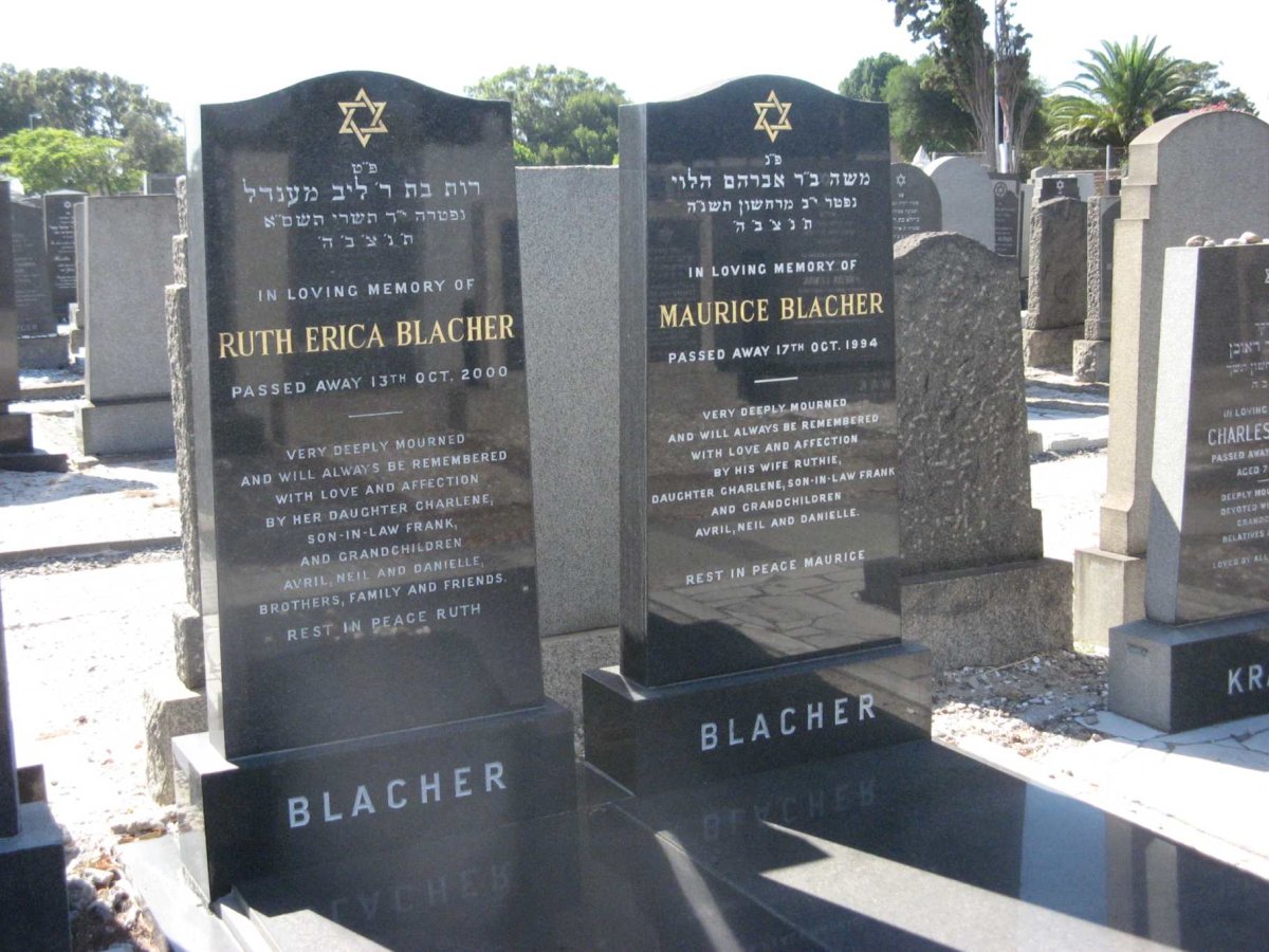 BLACHER Maurice -1994 &amp; Ruth Erica -2000