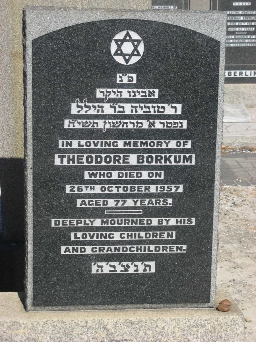 BORKUM Theodore -1957