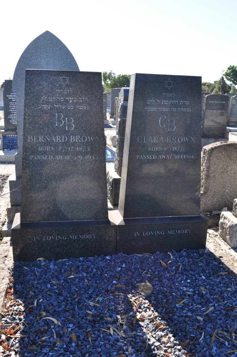 BROWN Bernard 1873-1953 &amp; Clara 1877-1964