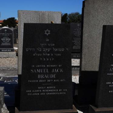 BRAUDE Samuel Jack -1971